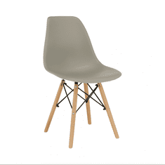ATAN Židle CINKLA 3 NEW - teplá šedá / buk