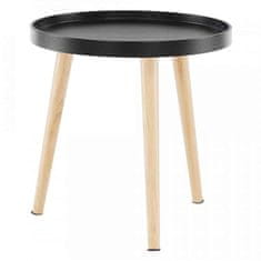 ATAN Příruční stolek SANSE TYP 2 - černá/přírodní
