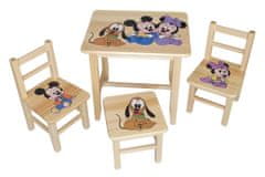 ATAN Dětský set Wood Mickey a Minnie DSBH1761