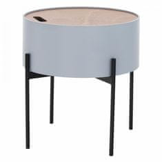 ATAN Příruční stolek MOSAI - šedá / přírodní / černá
