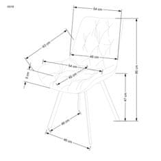 ATAN Otočná jídelní židle K519 - zelená