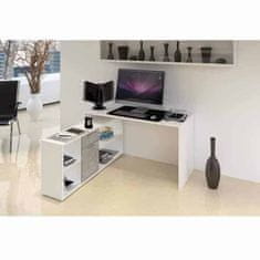 ATAN PC stůl NOE NEW - bílá / beton
