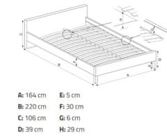 ATAN Postel Modena 2 - 160x200cm