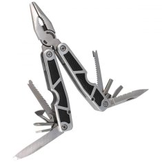 Herbertz 44172 Multi-Tool Allrounder multifunkční nástroj, nerez, černá, plast, pouzdro, 11 bitů