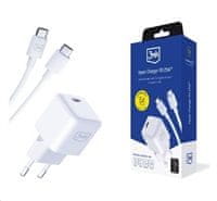 3MK síťová nabíječka Hyper Charger PD 25W + kabel USB-C