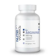 NutriWorks L-Arginine 500 mg 90 kapslí 