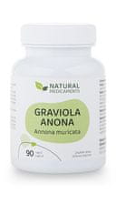 Natural Medicaments Graviola anona (Annona muricata) 90 kapslí