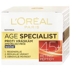 L’ORÉAL PARIS Noční krém proti vráskám Age Specialist 45+ 50 ml