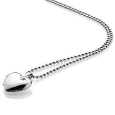 Hot Diamonds Stříbrný náhrdelník Hot Diamonds Memoirs Heart Locket DP495 (řetízek, přívěsek)