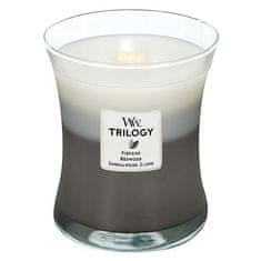 Woodwick Vonná svíčka váza Trilogy Warm Woods 275 g