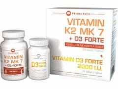 Pharma Activ Vitamín K2 MK7 + D3 FORTE 125 tbl. + Vitamín D3 Forte 30 tbl.