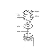 Thermos FUNtainer Dětská termoska s brčkem - modrá 470 ml