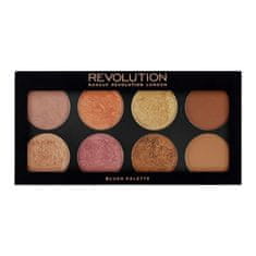 Makeup Revolution Paletka tvářenek Golden Sugar II (Palette Golden Sugar 2 Rose Gold) 13 g