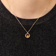 Morellato Pozlacený náhrdelník s elementem Scrigno D`Amore SAMB35 (řetízek, přívěsek)