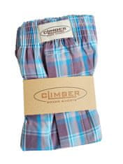 Climber 3100-MOD3 modré pánské popelínové trenýrky Barva: modrá, Velikost: M