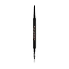 Makeup Revolution Precizní tužka na obočí s kartáčkem (Precise Brow Pencil Medium Brown)