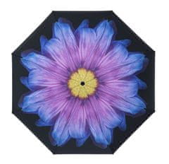 Blooming Brollies Dámský holový deštník Inside Out Purple Daisy Umbrella EDIOPUD