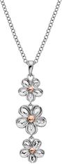 Hot Diamonds Stříbrný květinový náhrdelník Forget me not DP748