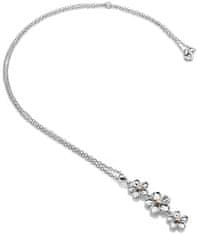 Hot Diamonds Stříbrný květinový náhrdelník Forget me not DP748