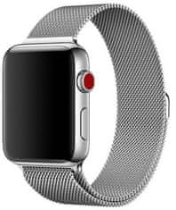 Ocelový milánský tah pro Apple Watch - Stříbrný 38/40/41 mm