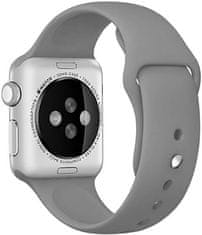 4wrist Silikonový řemínek pro Apple Watch - Šedý 42/44/45/49 mm - S/M