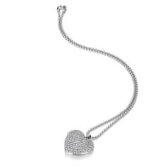 Hot Diamonds Stříbrný srdíčkový náhrdelník s diamantem Memories Heart Locket DP770