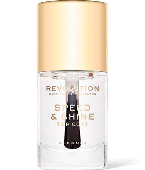 Makeup Revolution Lak na nehty Revolution (Speed & Shine Top Coat) 10 ml