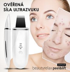 BeautyRelax Ultrazvuková špachtle Peel&Lift Premium bílá BR-1530