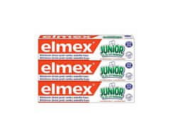 Elmex Dětská zubní pasta Junior Trio 3 x 75 ml