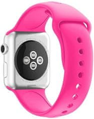 4wrist Silikonový řemínek pro Apple Watch - Barbie růžová 42/44/45/49 mm - S/M