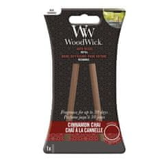 Woodwick Náhradní vonné tyčinky do auta Cinnamon Chai (Auto Reeds Refill)