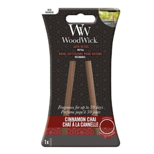 Woodwick Náhradní vonné tyčinky do auta Cinnamon Chai (Auto Reeds Refill)