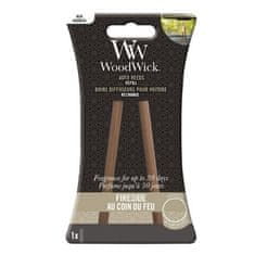 Woodwick Náhradní vonné tyčinky do auta Fireside (Auto Reeds Refill)