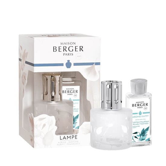 Maison Berger Paris Dárková sada katalytická lampa Aroma Happy + náplň Svěžest vody 180 ml