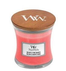 Woodwick Vonná svíčka váza Melon & Pink Quartz 85 g