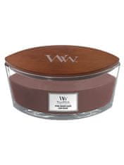 Woodwick Vonná svíčka loď Stone Washed Suede 453,6 g