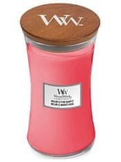 Woodwick Vonná svíčka váza Melon & Pink Quartz 609,5 g