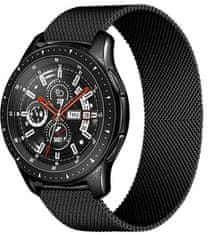 4wrist Milánský tah pro Samsung Galaxy Watch - Black 20 mm