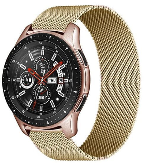 4wrist Milánský tah pro Samsung Galaxy Watch - Gold 20 mm