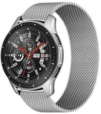 4wrist Milánský tah pro Samsung Galaxy Watch - Stříbrný 22 mm