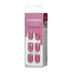 KISS Samolepící nehty imPRESS Color Petal Pink 30 ks