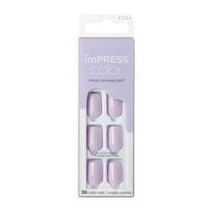 KISS Samolepící nehty imPRESS Color Picture Purplect 30 ks