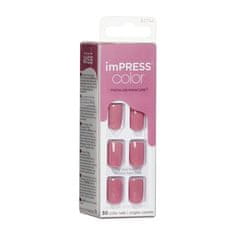 KISS Samolepící nehty imPRESS Color Petal Pink 30 ks