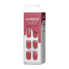 KISS Samolepící nehty imPRESS Color Platonic Pink 30 ks