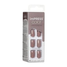 KISS Samolepící nehty imPRESS Color Taupe Prize 30 ks