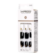 KISS Samolepící nehty imPRESS Nails Midnight Drive 30 ks