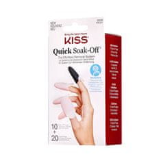 KISS Odstraňovač umělých nehtů (Soak Off Remover Caps) 20 ks