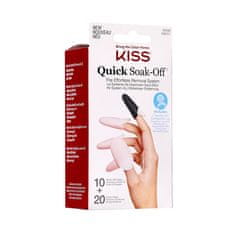 KISS Odstraňovač umělých nehtů (Soak Off Remover Caps) 20 ks