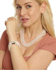 JwL Luxury Pearls Třířadý náramek z pravých bílých perel JL0668