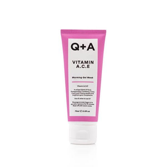 Q+A Antioxidační maska s vitamíny A, C, E (Warming Gel Mask) 75 ml